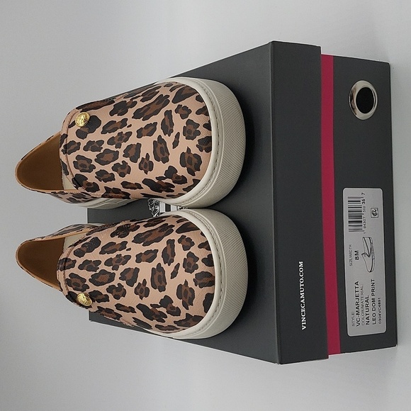 Vince Camuto Marjetta Leopard Print Slip On Sneakers Size 8M NWT - Picture 9 of 13